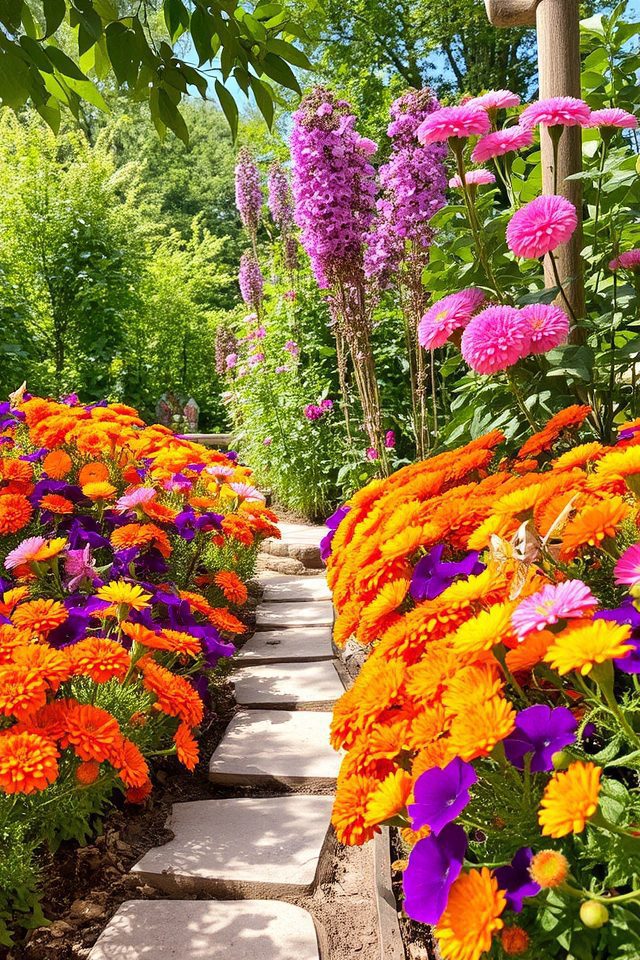 vibrant transient flower displays