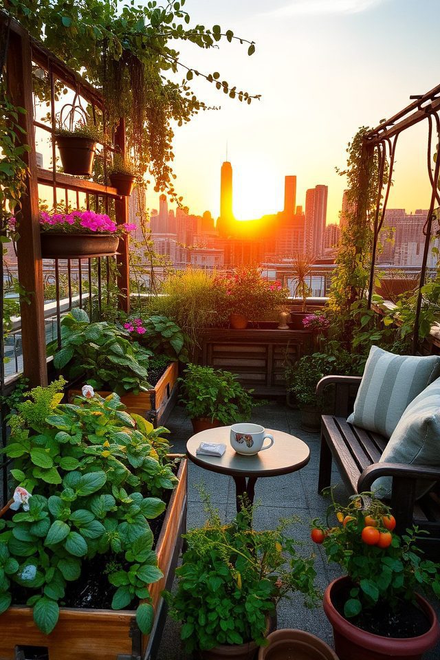 vibrant urban green spaces