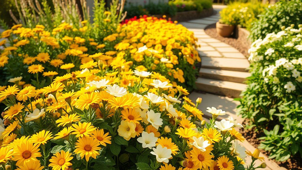 vibrant yellow floral paradise
