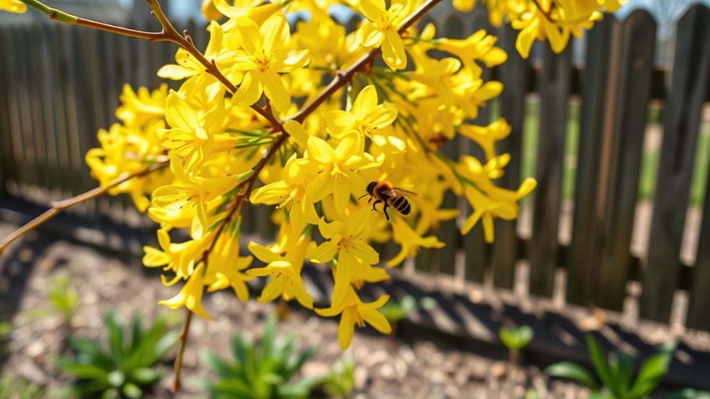 vibrant yellow flowering shrub