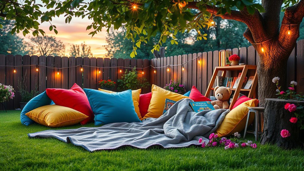 whimsical backyard story nook