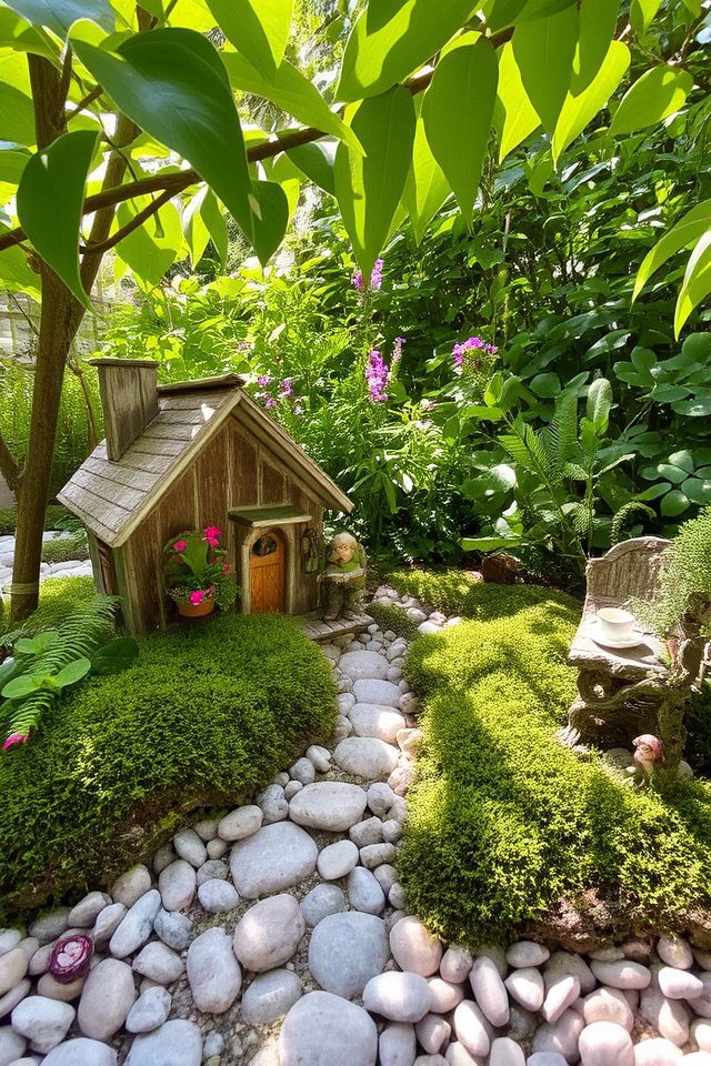 whimsical enchanting fairy garden