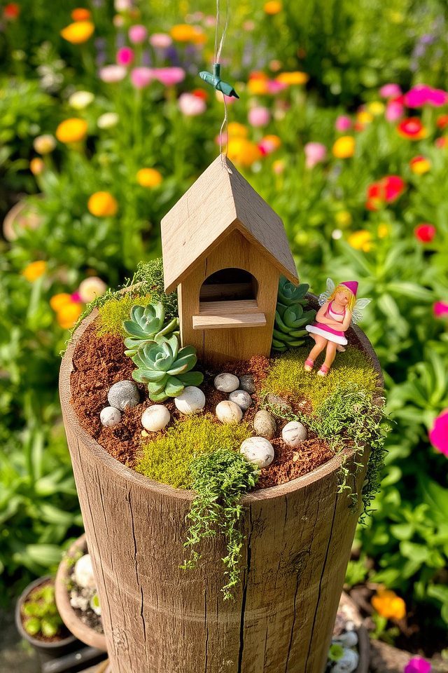 whimsical fairy garden creation