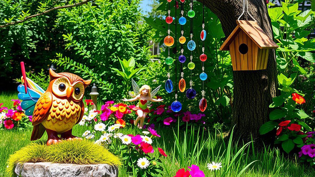 whimsical garden art delights