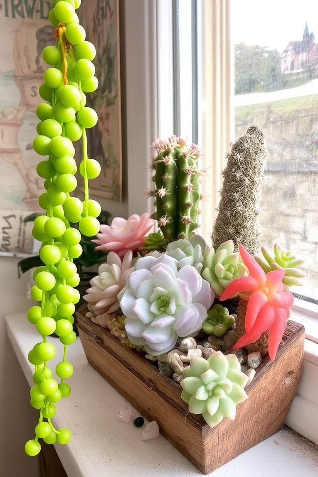 whimsical indoor succulent charm
