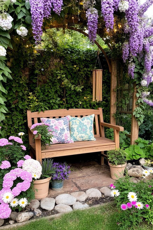 whimsical tranquil outdoor retreat