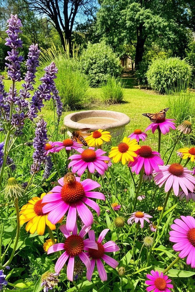 wildlife friendly pollinator garden