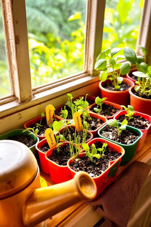 windowsill seedling starter guide