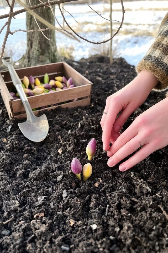 winter bulbs brighten gardens