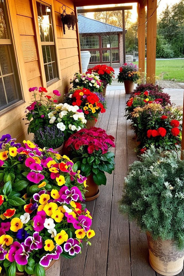 year round colorful plant rotation