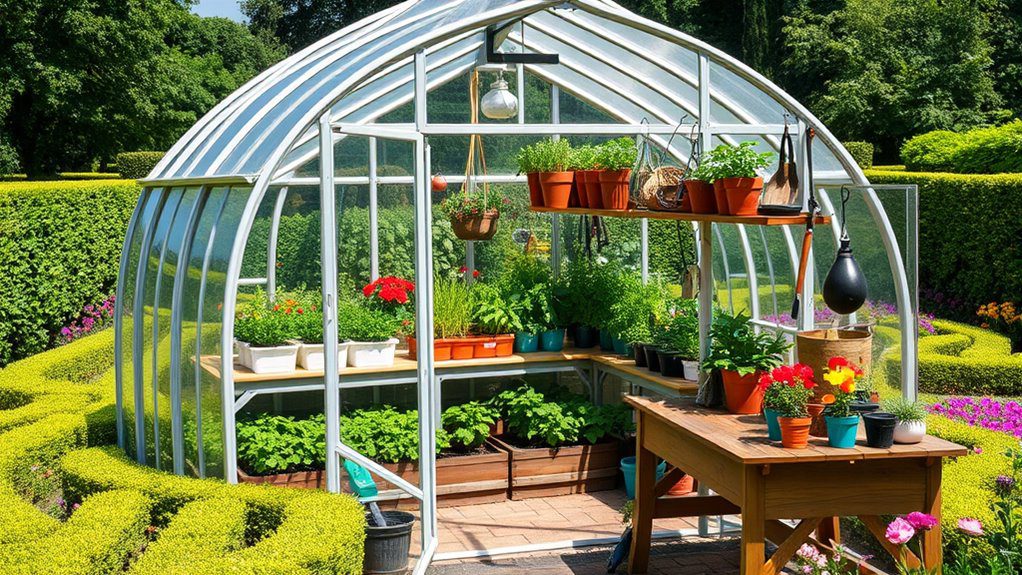 year round gardening greenhouse setup