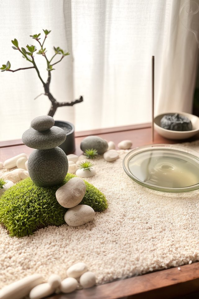 zen garden relaxation elements