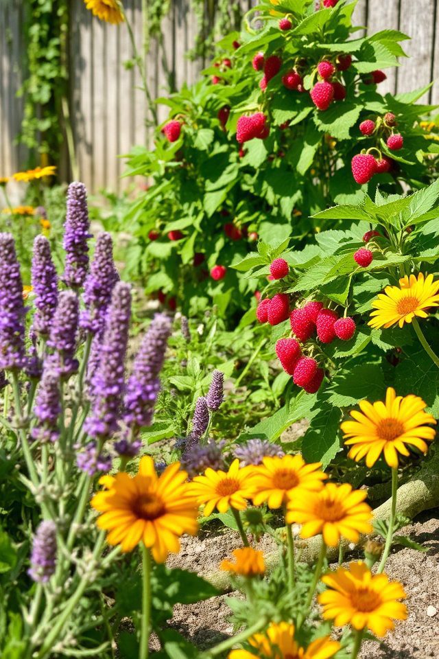 attracting pollinators with flowers