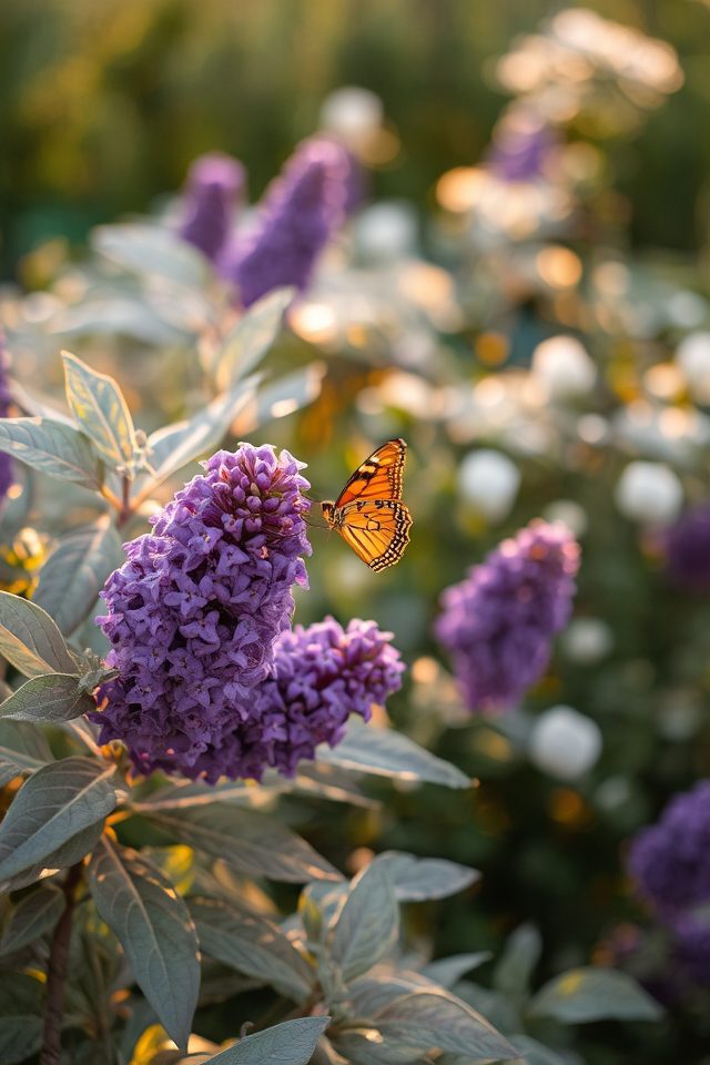 butterfly attracting silver shrub