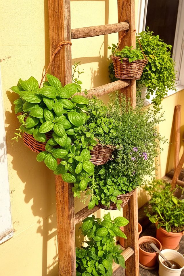 charming vertical herb garden