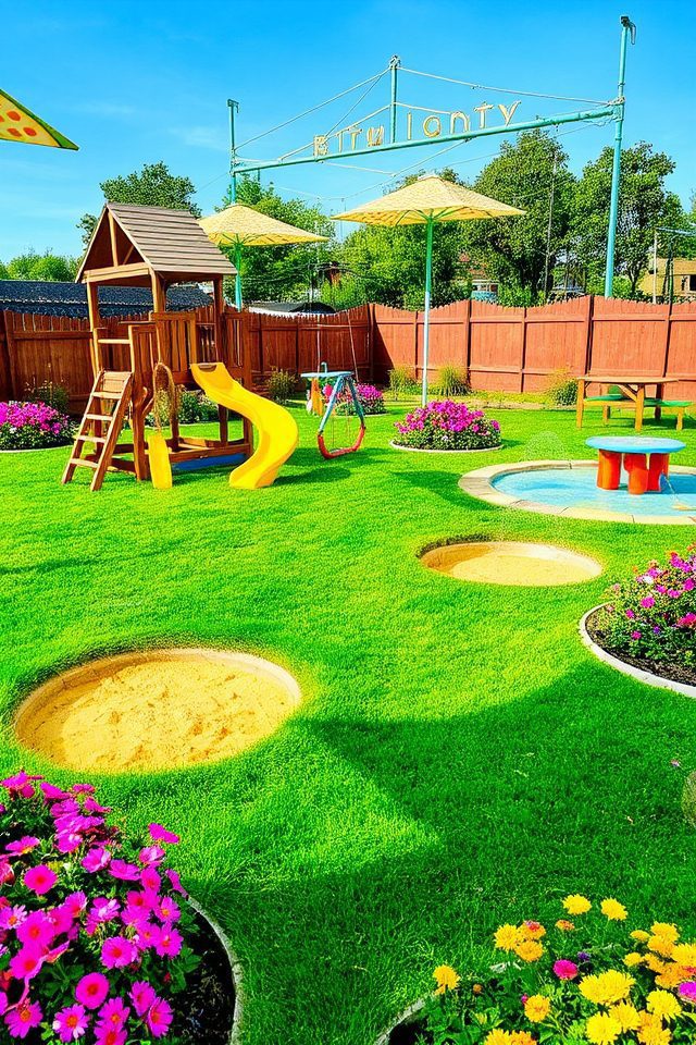 creative outdoor play area