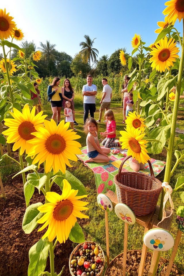cultivating community through sunflowers