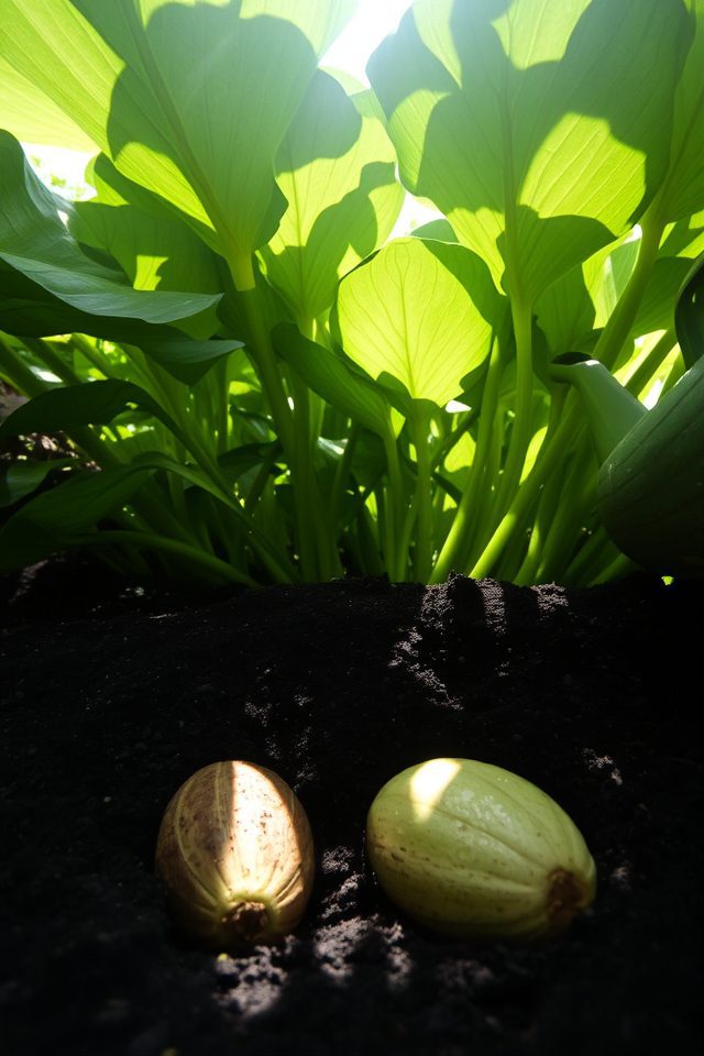 cultivating taro in gardens