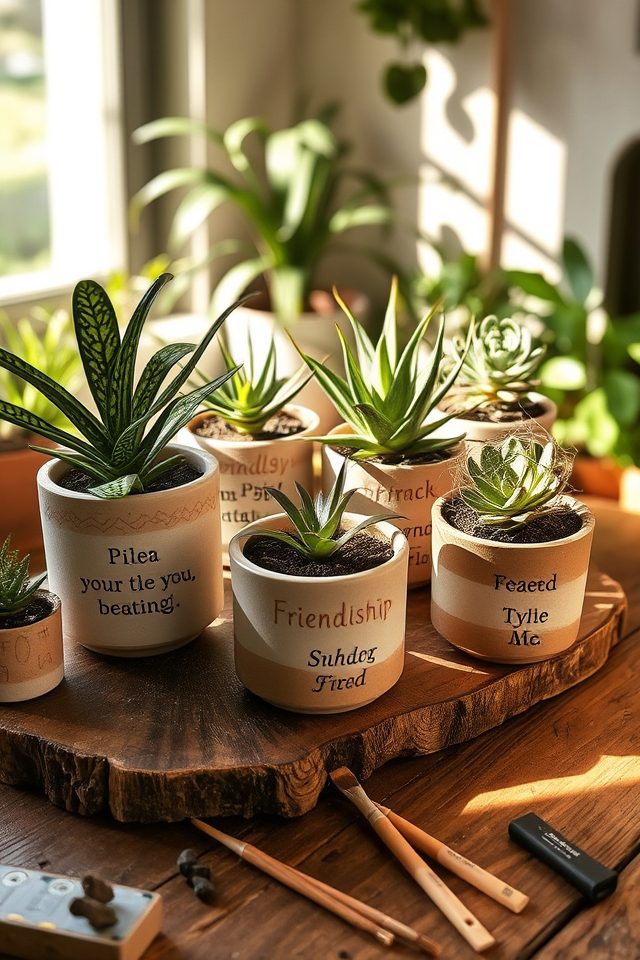 customizable meaningful gift planters