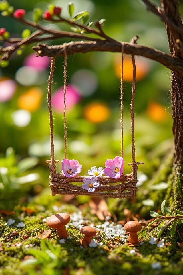 enchanting fairy swing sets