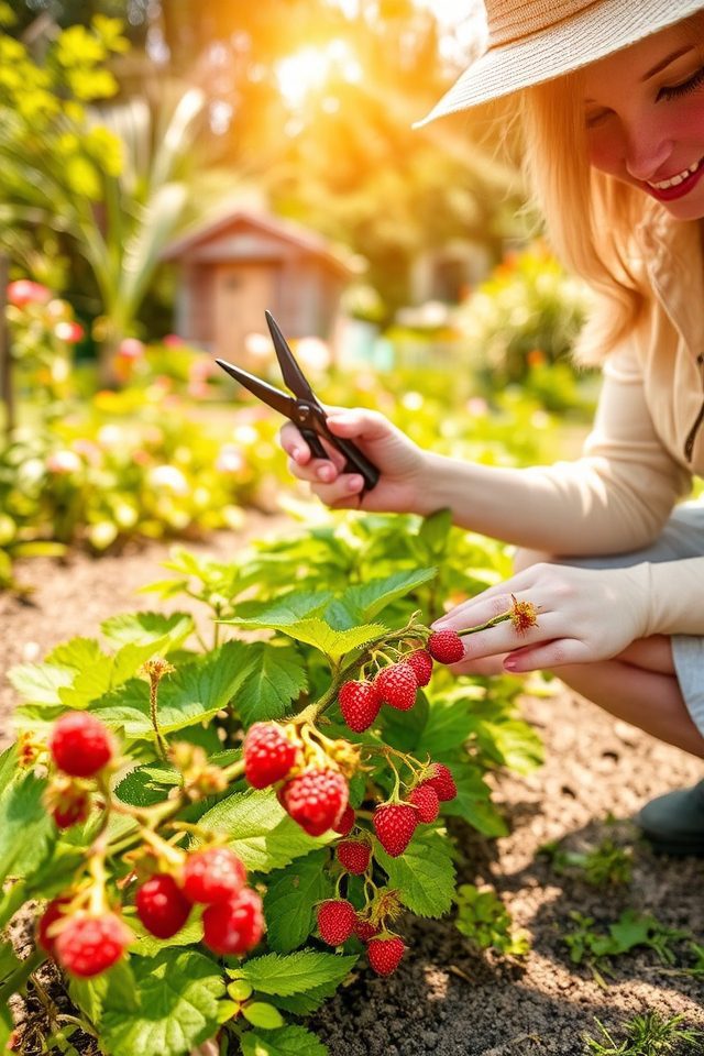 maximize raspberry yield through pruning