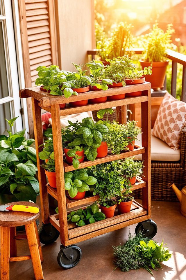 mobile herb gardening solution