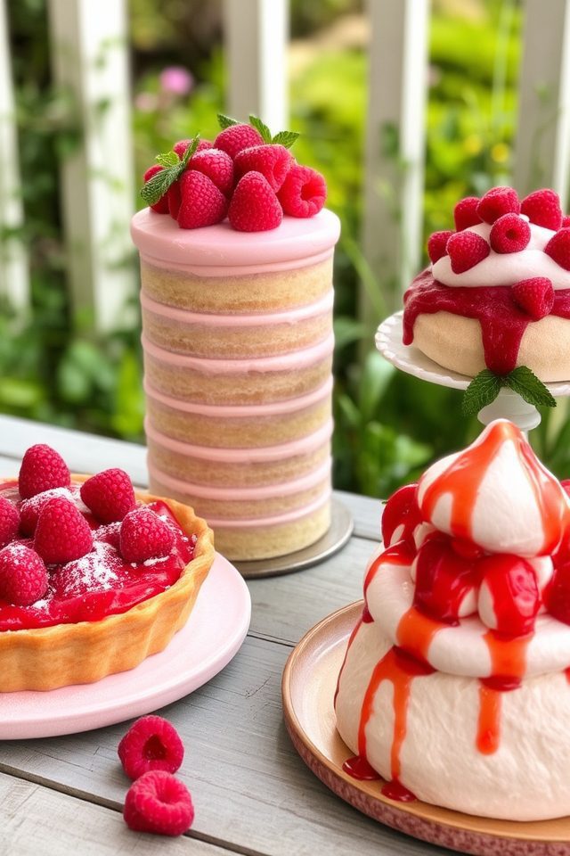 raspberry desserts bursting with flavor