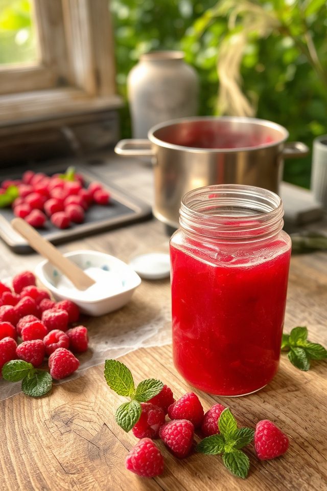 raspberry jam preservation process