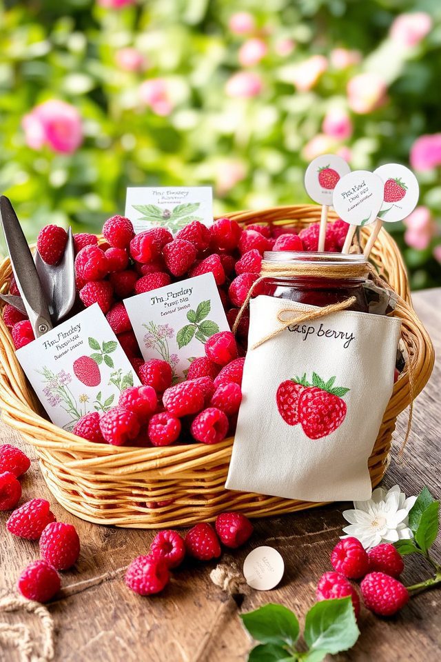 raspberry themed gardening gift ideas