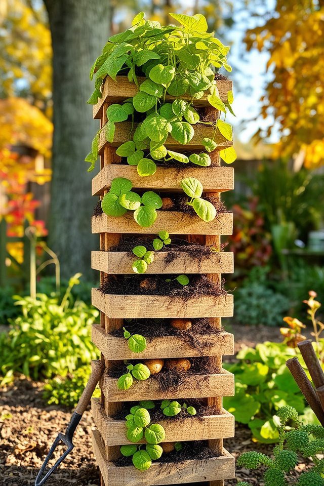 space saving potato cultivation method