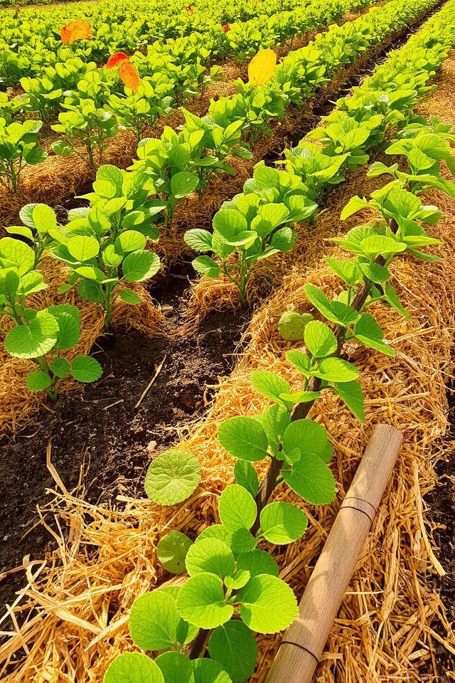 straw mulching enhances potato growth