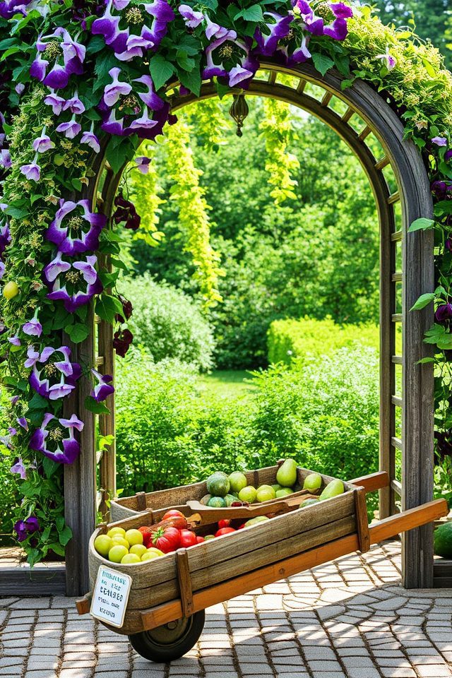stunning arched garden support