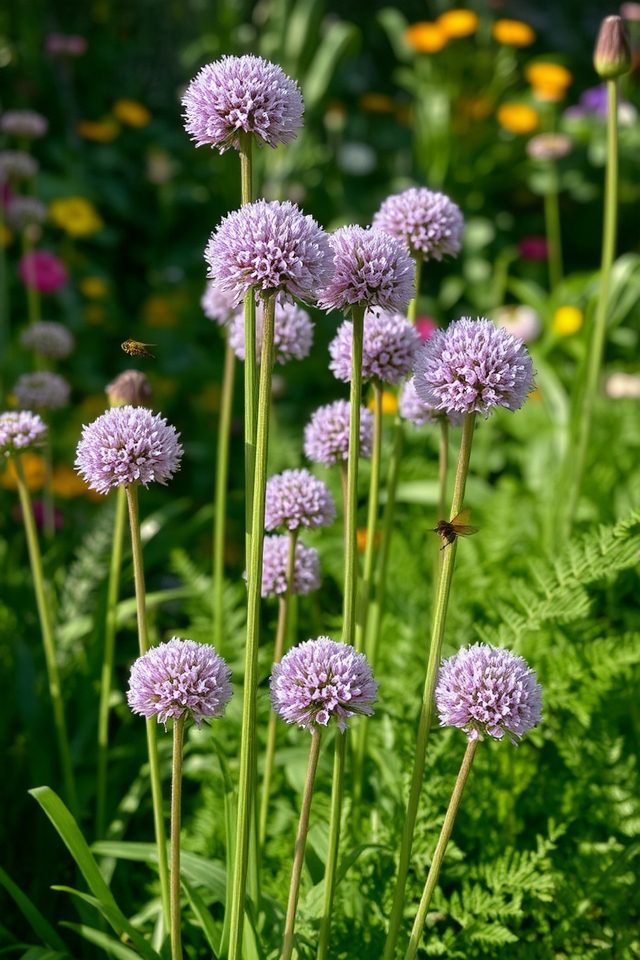stunning purple spherical blooms