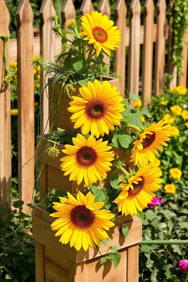 vertical garden planter tiers