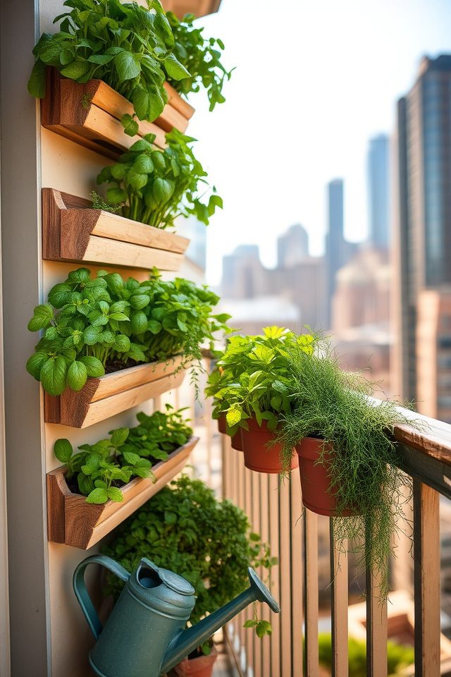 vertical garden space saving installation