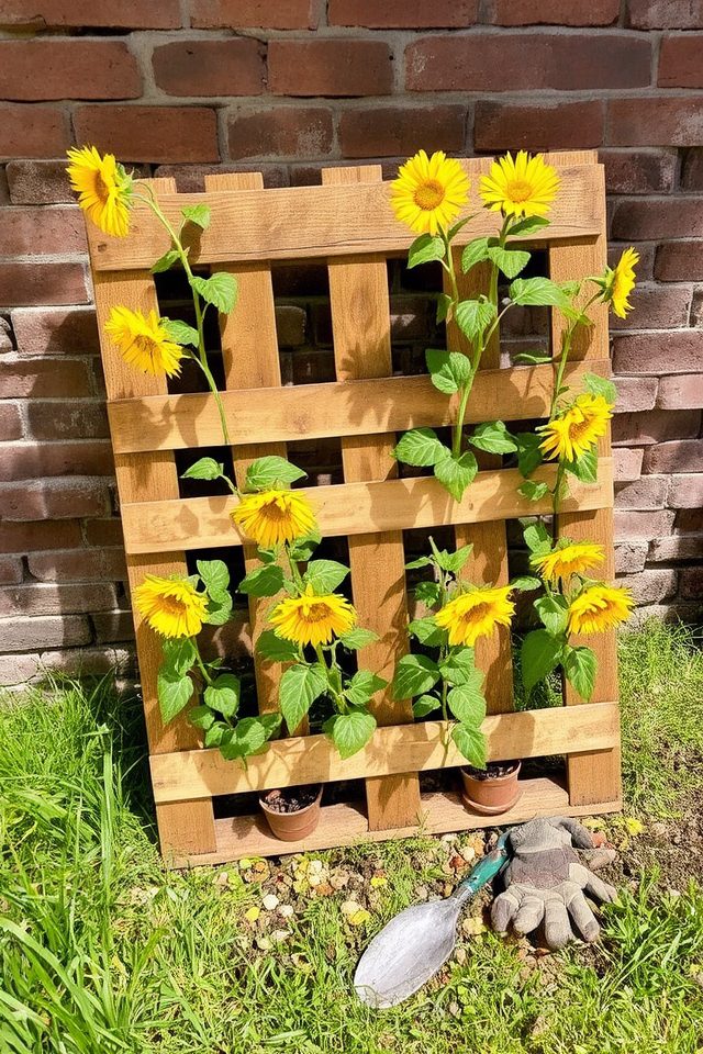 vertical gardening with pallets