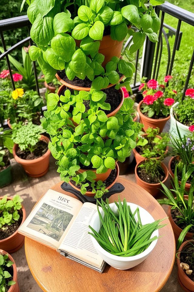 vertical herb garden solution