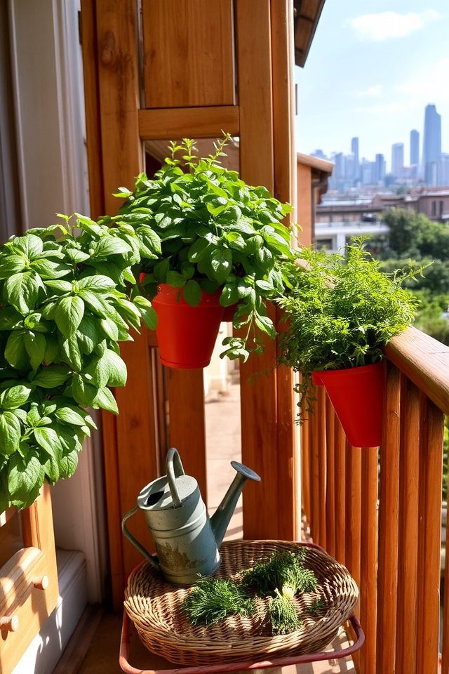 vertical herb gardening convenience
