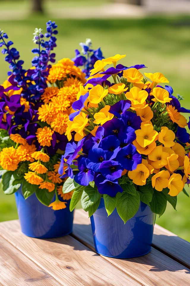 vibrant college spirit gardens