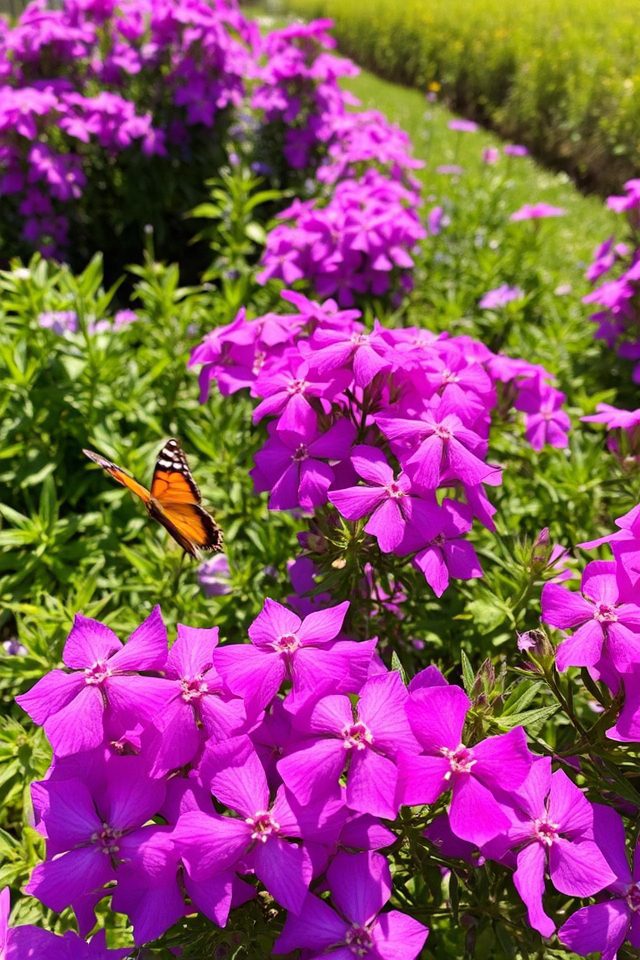 vibrant purple star flowers