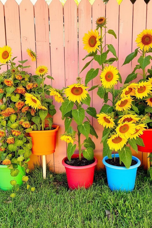 vibrant vertical garden planters