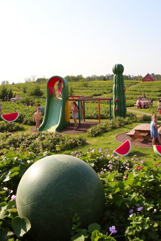 vibrant watermelon playground fun