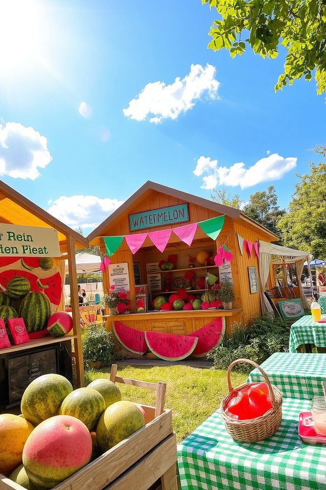watermelon themed festival festivities