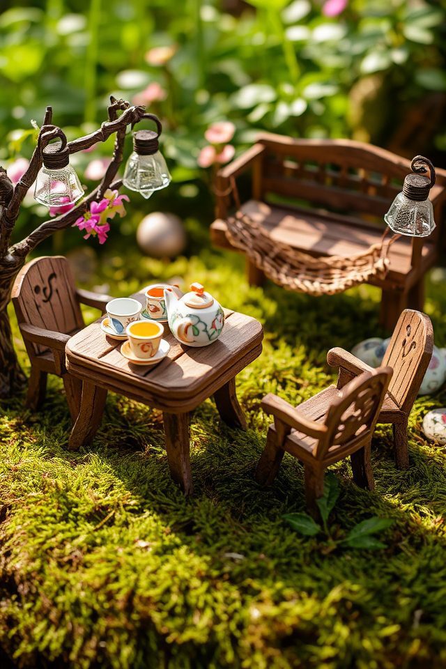 whimsical miniature fairy furniture