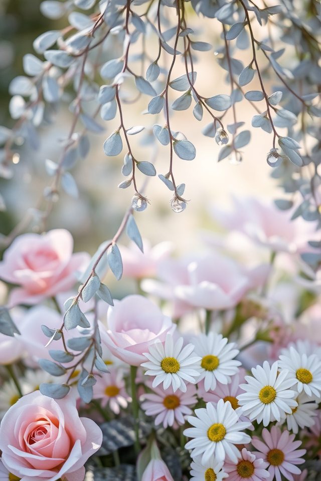 whimsical serene foliage arrangement