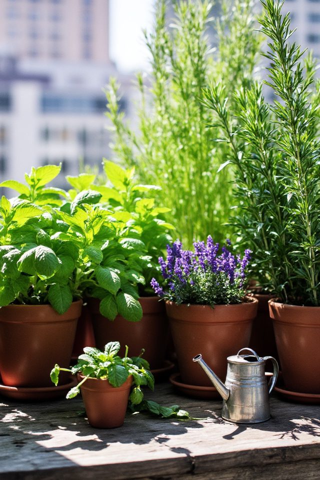 aromatic herbs for balconies