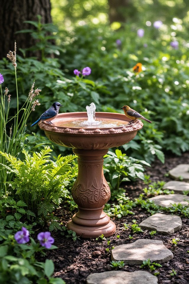 attract birds with water
