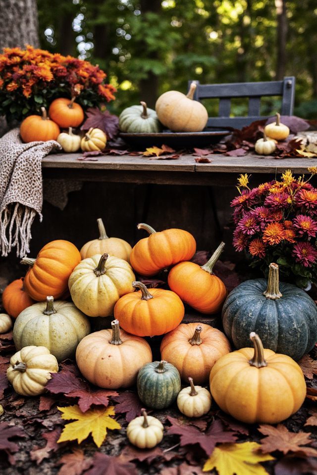 autumn garden decor accents