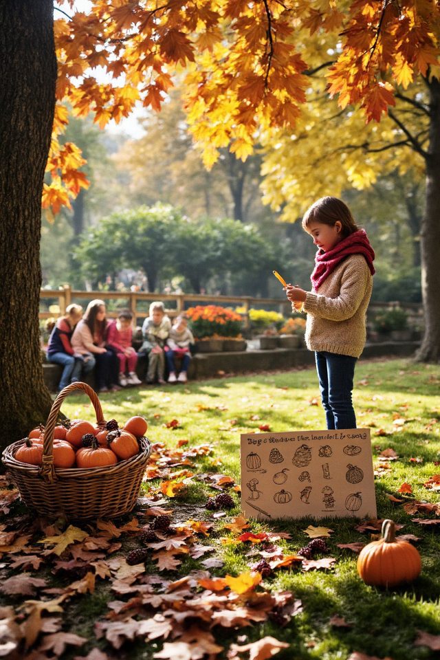 autumn garden scavenger hunt