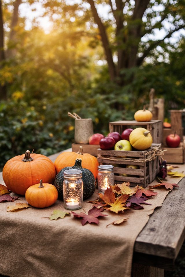 autumn harvest table display